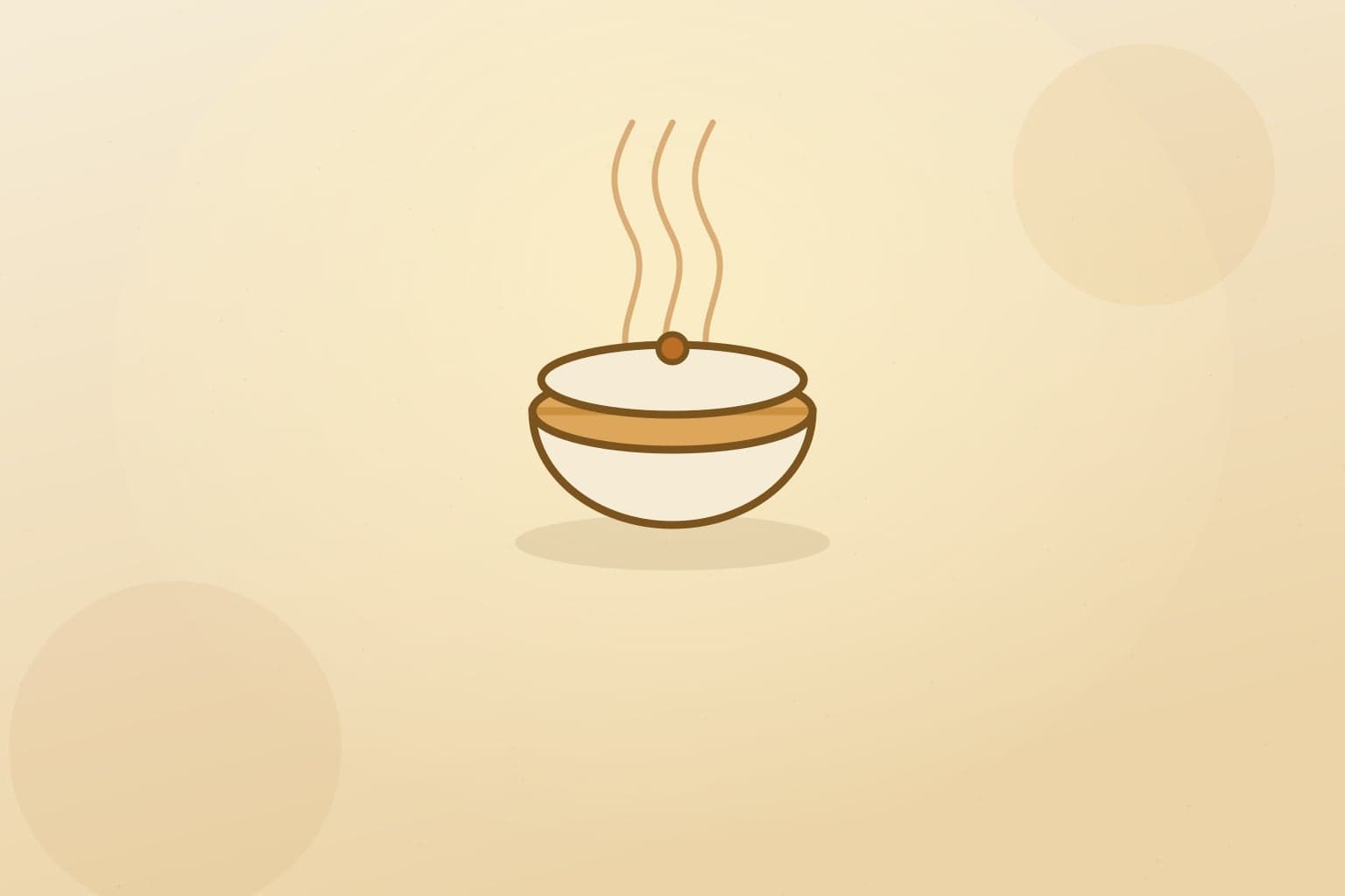 Warm editorial illustration of a gaiwan of oolong with rising steam