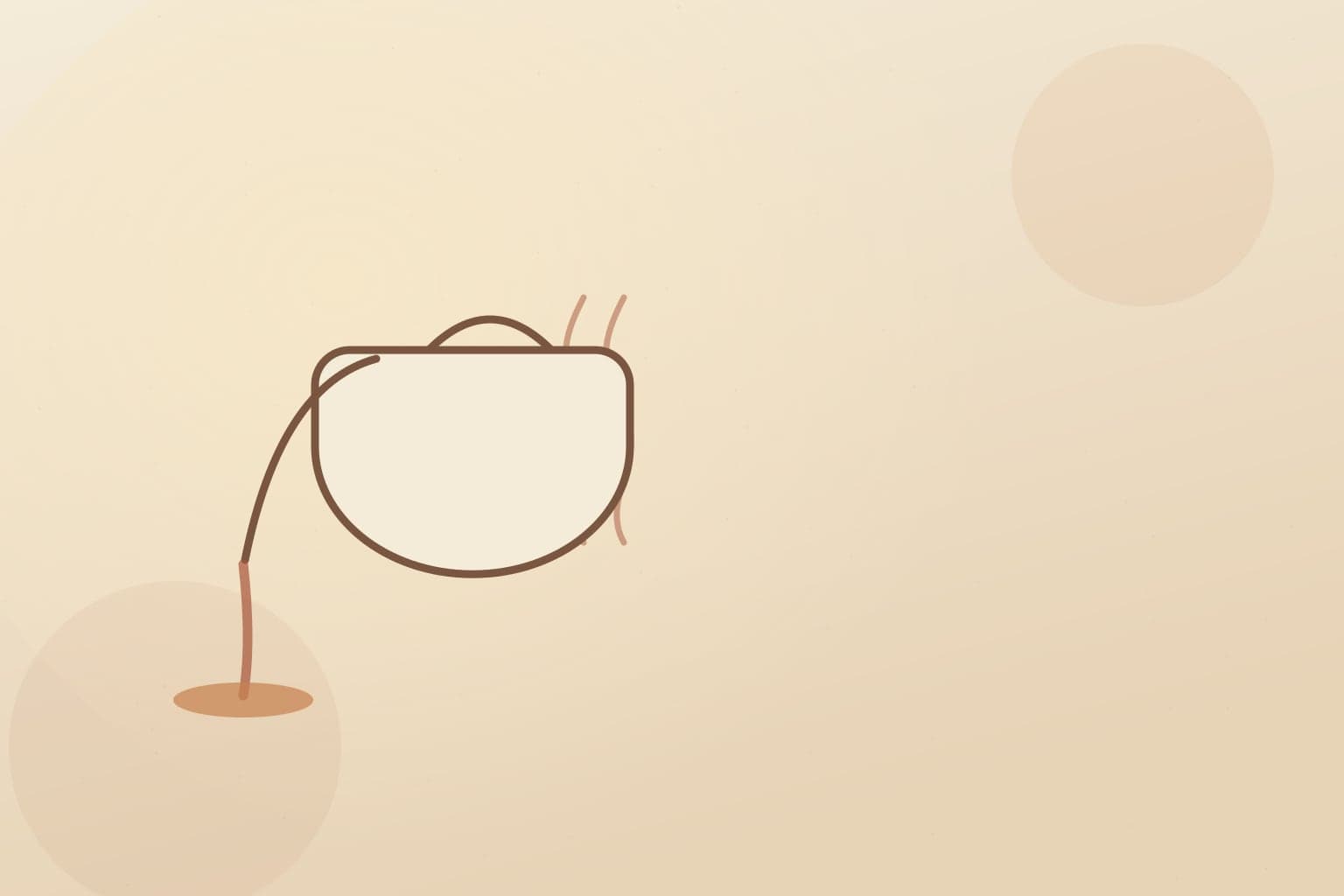 Warm editorial illustration of black tea being poured from a kettle