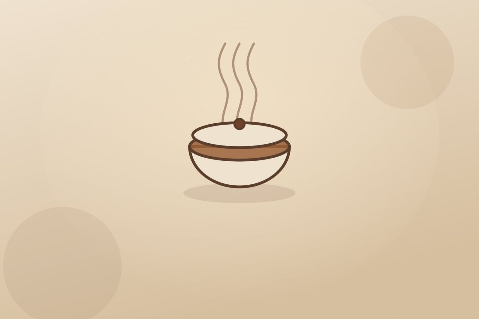 Editorial illustration of a gaiwan of sheng puerh with rising steam