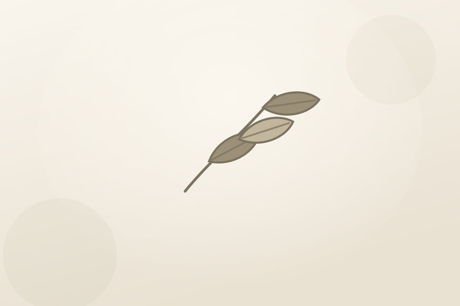 Soft editorial illustration of delicate white tea buds and leaves